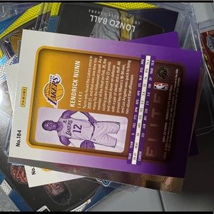 Elite basketball card Kenderick Nunn Los Angelas Lakers